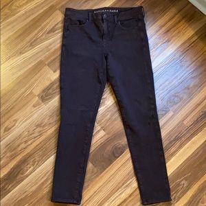American eagle maroon jeggins